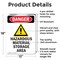 Signmission GHS Hazardous Material Danger Sign, Aluminum, 12in W x 18in L, 2PK OS-2PACK-DS-A-1218-V-2024 - alternate 3